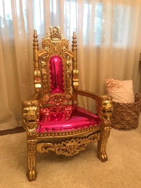 Tiny Kids Throne Chair Princess